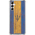 Barbados Flag Dark Wood Galaxy A15 5G Clear Case